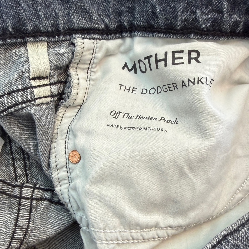 Mother Superior The Dodger Ankle Jean Off the Beaten Patch Relaxed Sz 30 - Picture 8 of 8